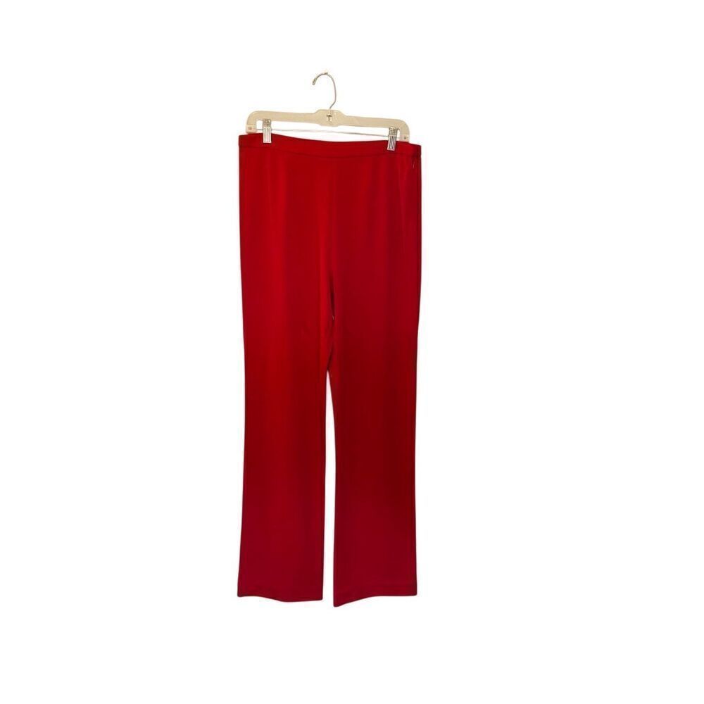 Caslon women’s red pull on straight leg trousers, size medium